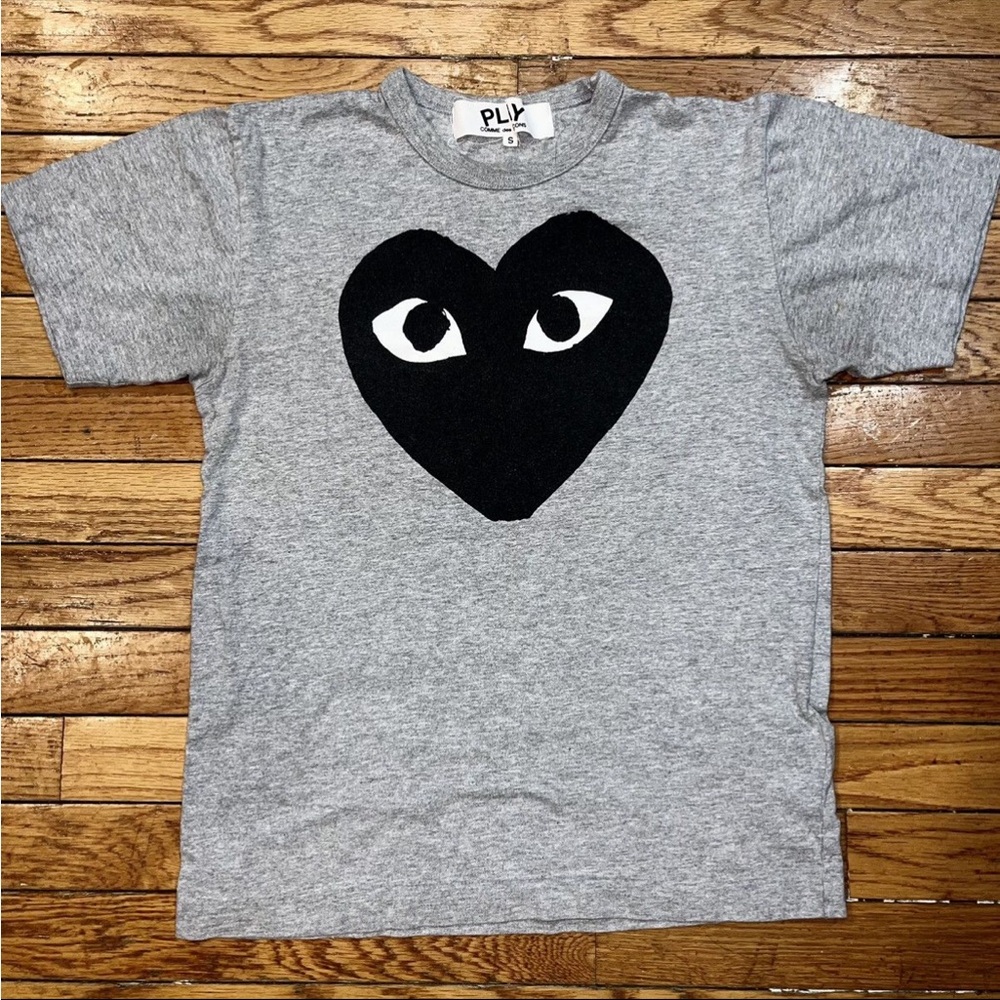 Comme des Garcons Gray and Black Short Sleeve Tees